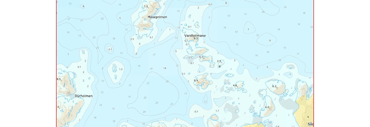 Dykketur fra Sevland , vi tar turen nor av Marøynå og sør av Vardholmane